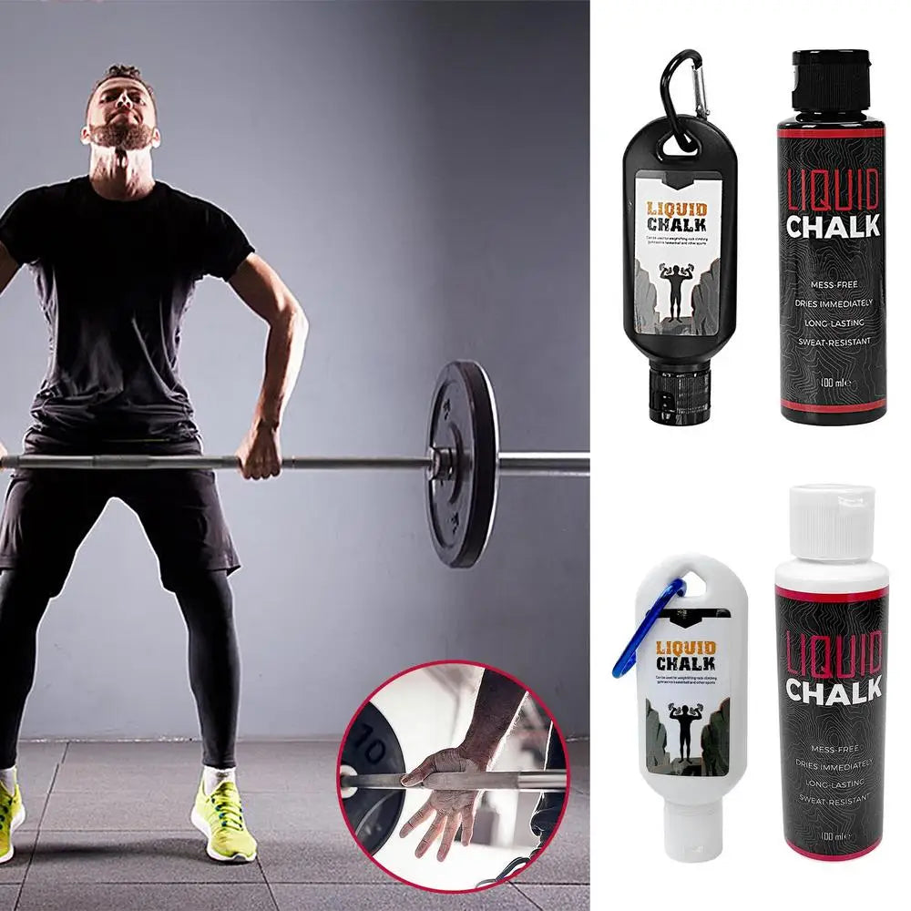 Liquid Chalk Grip (50ml/100ml) — No-Slip Formula for Lifting, Climbing & CrossFit