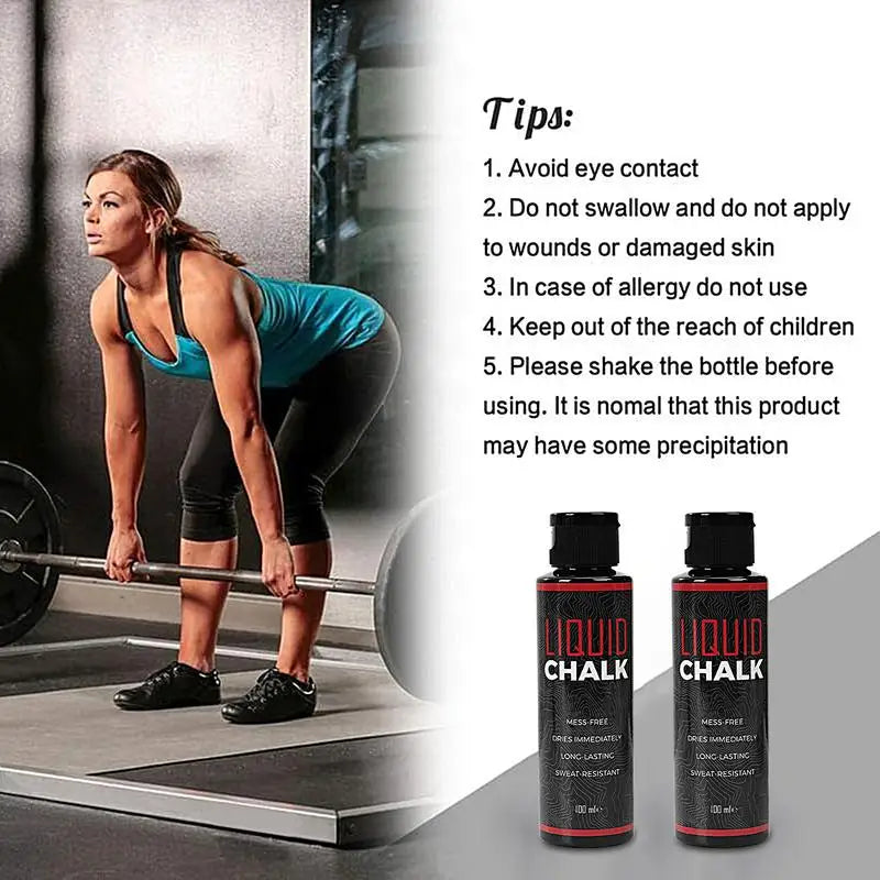 Liquid Chalk Grip (50ml/100ml) — No-Slip Formula for Lifting, Climbing & CrossFit